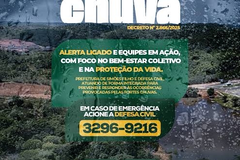 Simões Filho em alerta: Defesa Civil monitora intensificação das chuvas e reforça ações preventivas da Operação Chuva