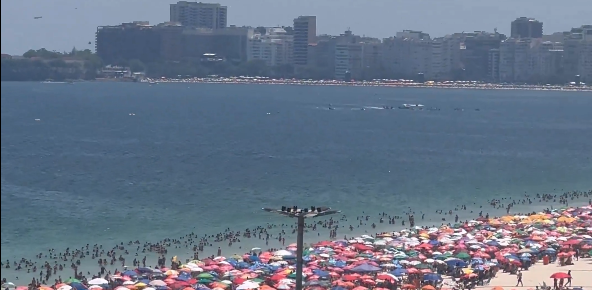 Acidente avião Copacabana