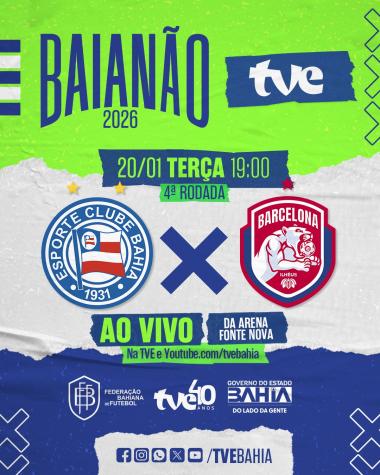 Bahia e Barcelona nesta terça-feira na TVE | SECOM