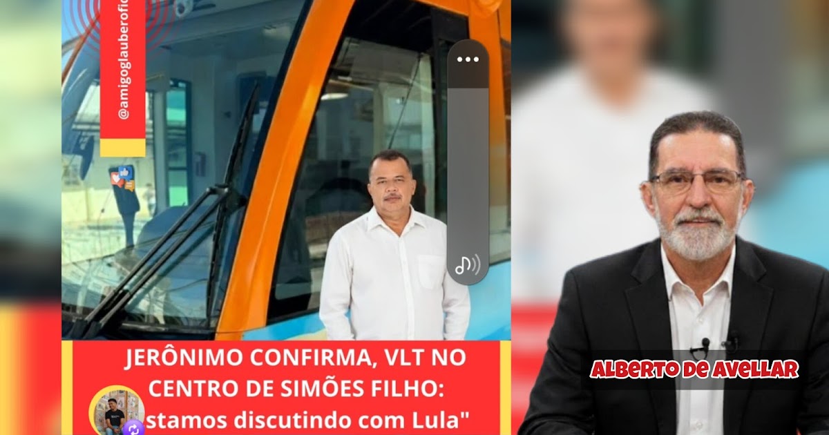 GLAUBER:PRESIDENTE DA COMISSÃO DE TRANSPORTE FALA SOBRE O VLT.