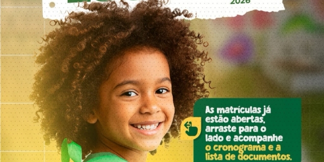 Prefeitura de Simões Filho divulga cronograma de matrículas da Rede Municipal para 2026