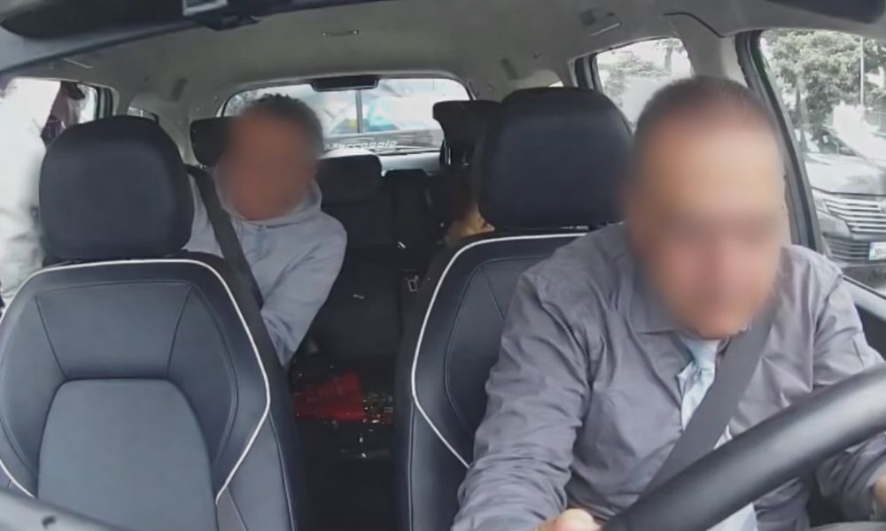 Assaltante quebra vidro de táxi e tenta assaltar casal no Centro de SP