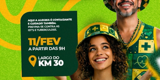 Bloquinho da Saúde leva conscientização sobre ISTs e tuberculose às ruas durante o Carnaval