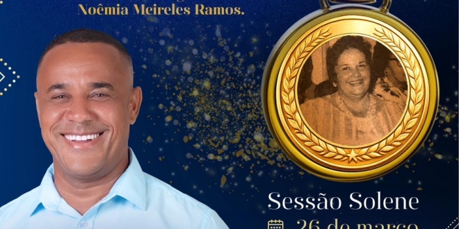 Simões Filho: Vereador Moisés Santos homenageia Jaqueline Anunciação da Silva com a Medalha Noêmia Meireles Ramos