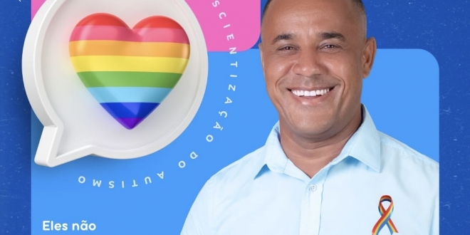 Abril Azul: vereador Moisés reforça importância da conscientização sobre o autismo