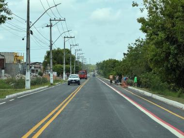 Cidade Santa, em Dias D’Ávila, recebe nova pavimentação | SECOM