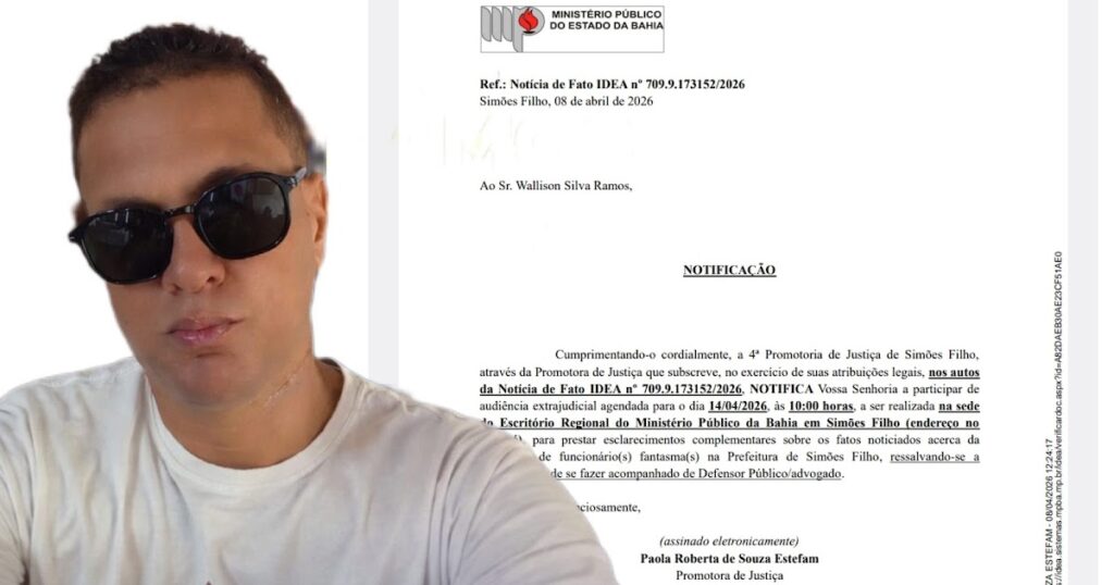 PROCURADO: WALISSON RAMOS -  MINISTÉRIO PÚBLICO EMITE NOTIFICAÇÃO!!!!