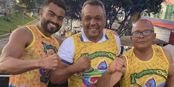 Vereador Dell Capoeira prestigia 1ª Caminhada Chicleteira em Simões Filho