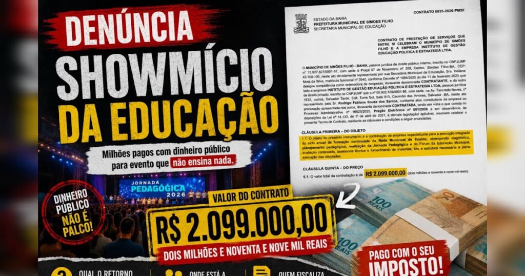 COMÍCIO, SHOW OU FALSA JORNADA FORMATIVA ???