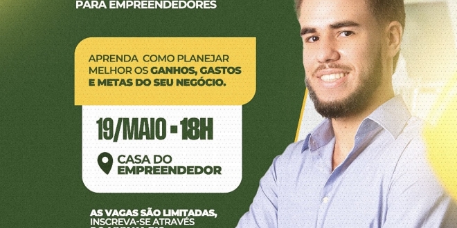 Simões Filho promove oficinas gratuitas sobre planejamento financeiro e formação de preço para empresários