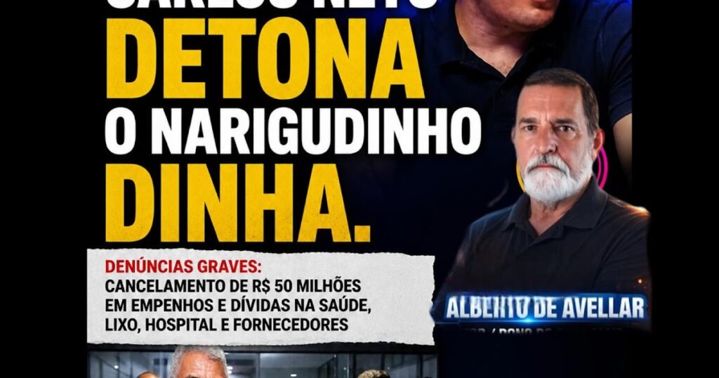VEREADOR CARLOS NETO DETONA O NARIGUDINHO "DINHA"...
