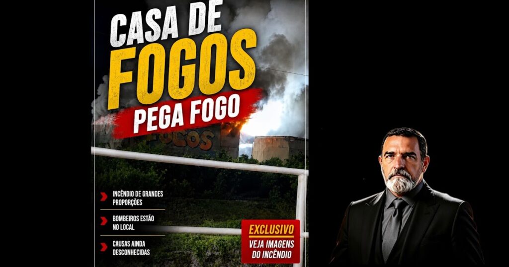 CASA DE FOGOS INSTALADA EM ÁREA ALVO DE DENUNCIA PEGA FOGO...