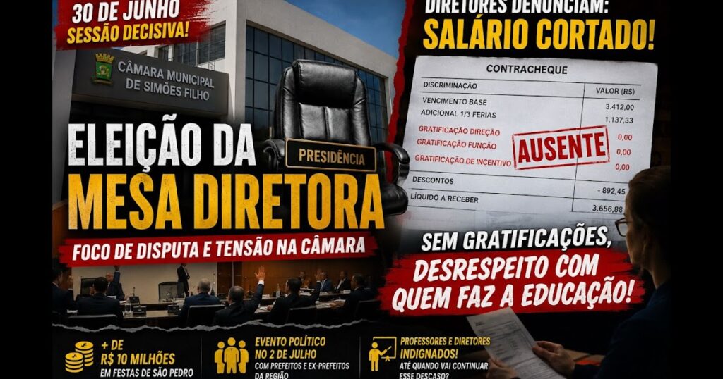 CRISE N9 GOVERNO DEL SE APROFUNDA AS VÉSPERAS DA ELEIÇÃO DA MESA DIRETORA E DO 2 DE JULHO.