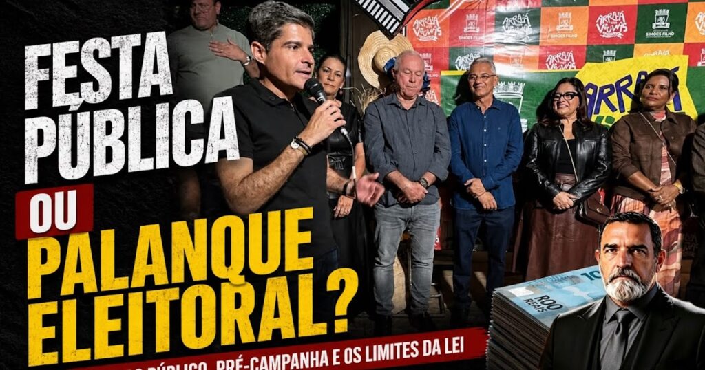 FESTA PÚBLICA OU PALANQUE ELEITORAL???