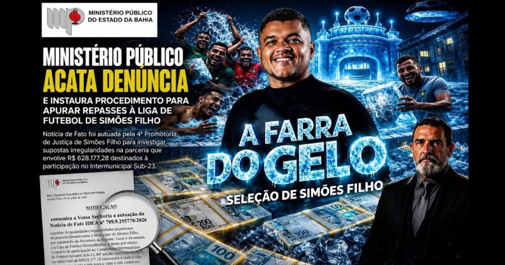 MP ACATA DENÚNCIA E INSTAURA PROCEDIMENTO PARA APURAR REPASSES A LIGA DE FUTEBOL.