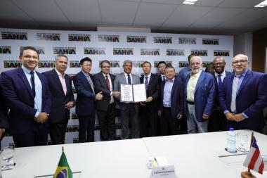 “Marco histórico para o estado”, diz Jerônimo Rodrigues ao autorizar início das obras em terra da Ponte Salvador–Itaparica | SECOM