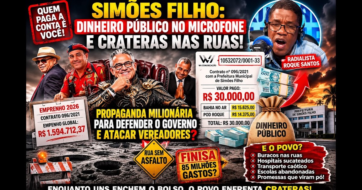 A CIDADE É UM CAOS...MAS O DINDIN DE ROQUE SANTOS BATE CERTO...