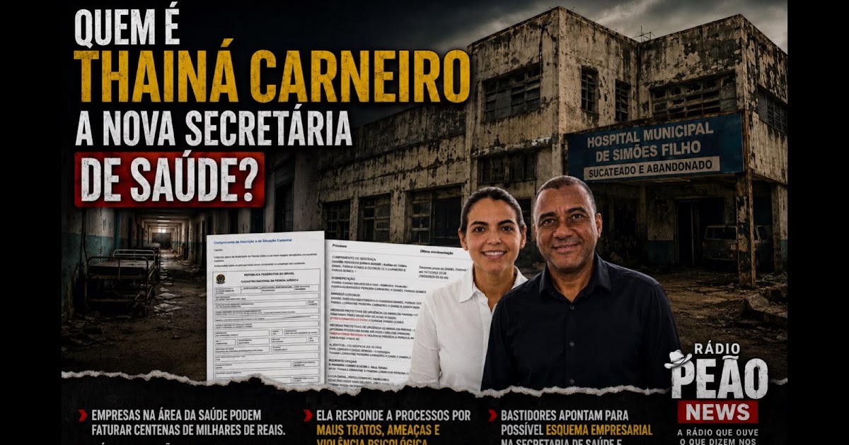 THAINÁ A NOVA SECRETÁRIA QUE ESTÁ MOVIMENTADO À SAÚDE!!!