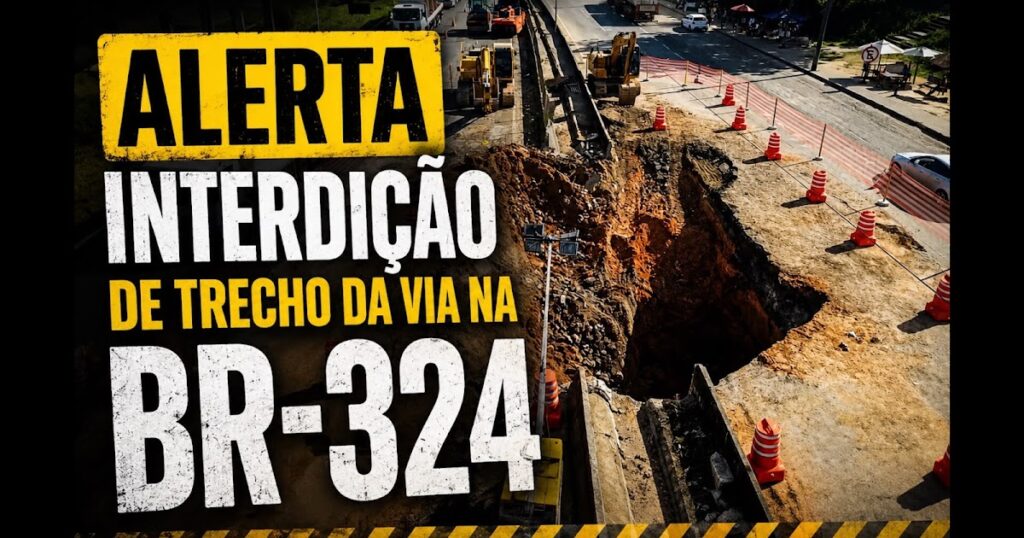 URGENTE: NOVA CRATERA NA BR 324 E MANCHETE NACIONAL PELA G1.