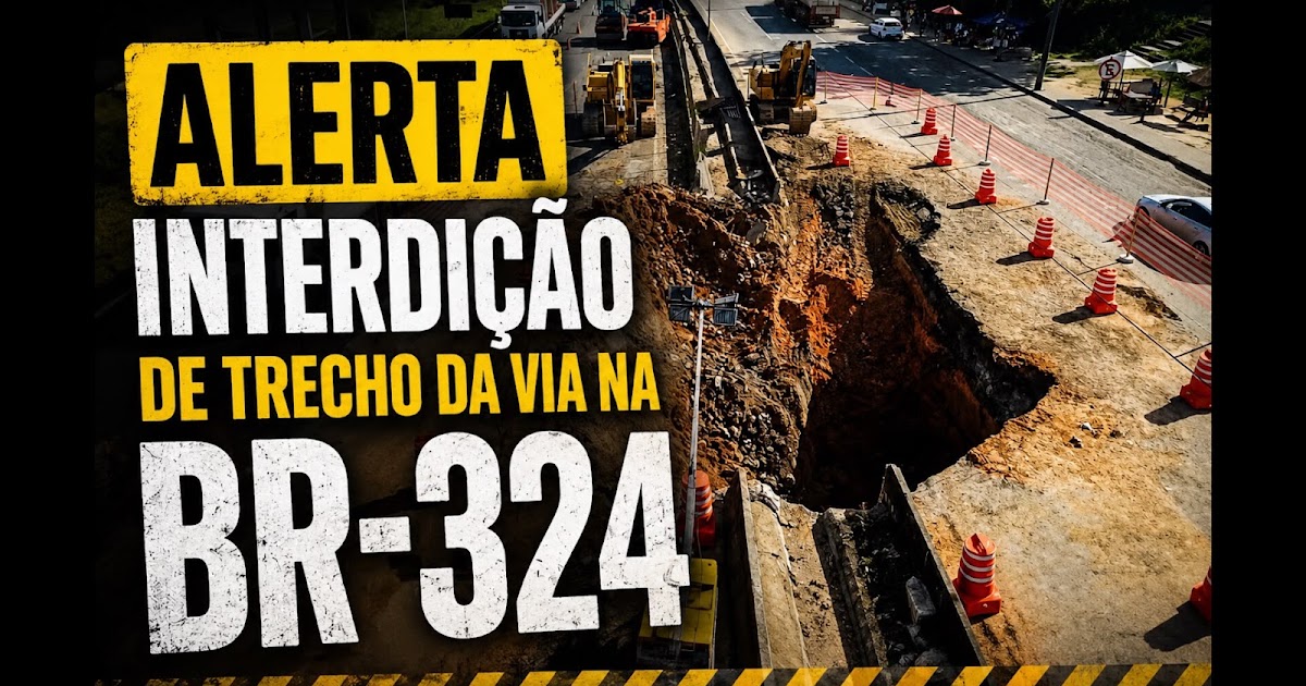 URGENTE: NOVA CRATERA NA BR 324 E MANCHETE NACIONAL PELA G1.
