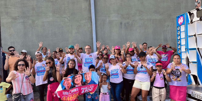 Deyvison da Claro mostra força e reúne grande número de apoiadores em caminhada rumo ao Cristo Rei