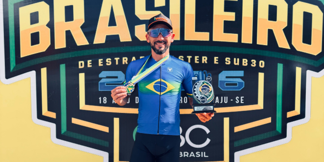 Renan de Santana Bortoli é campeão brasileiro na prova de contra-relógio e coloca Simões Filho no topo do ciclismo nacional